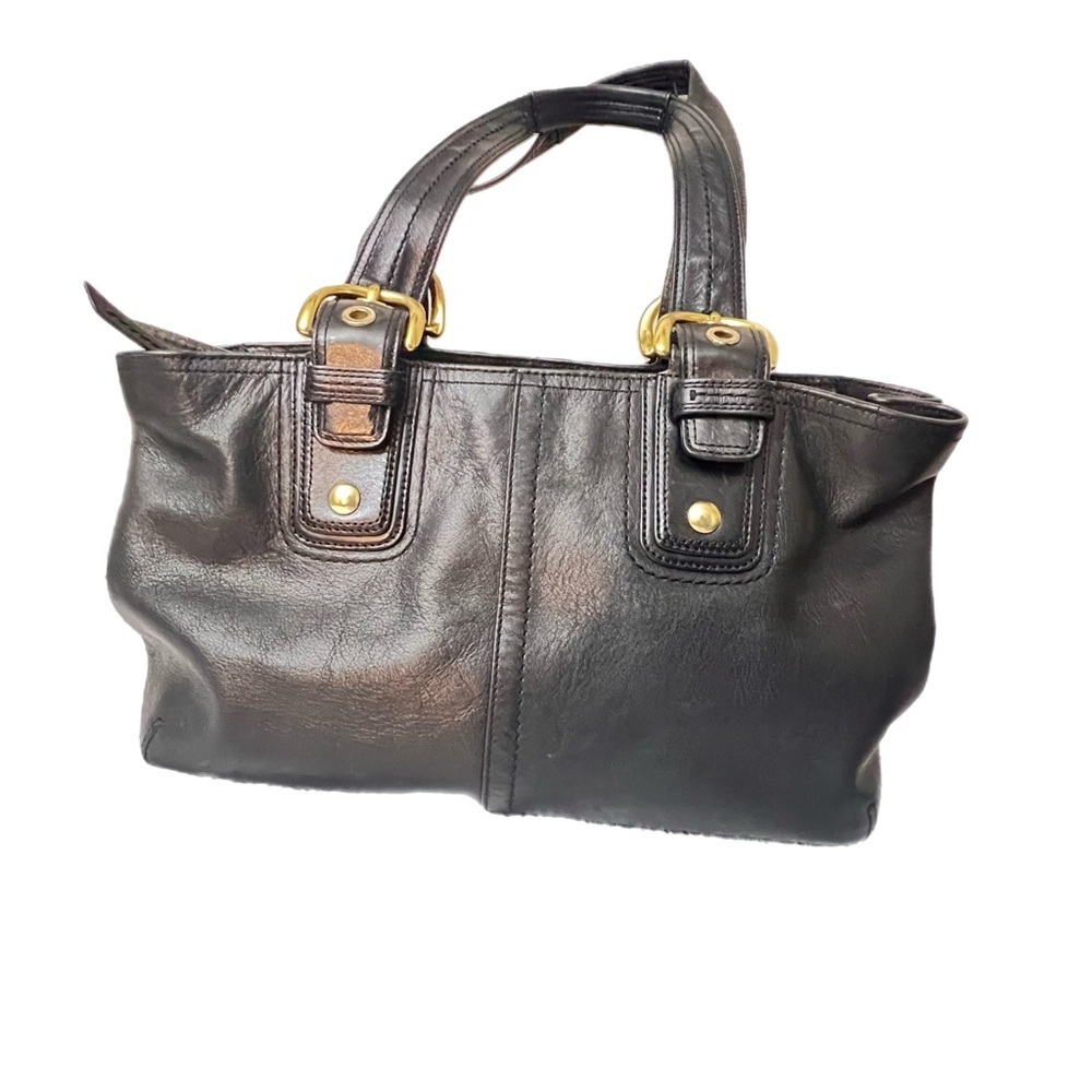 Coach F11844 Women's Black Leather SoHo Shoulder Bag - Picture 4 of 10